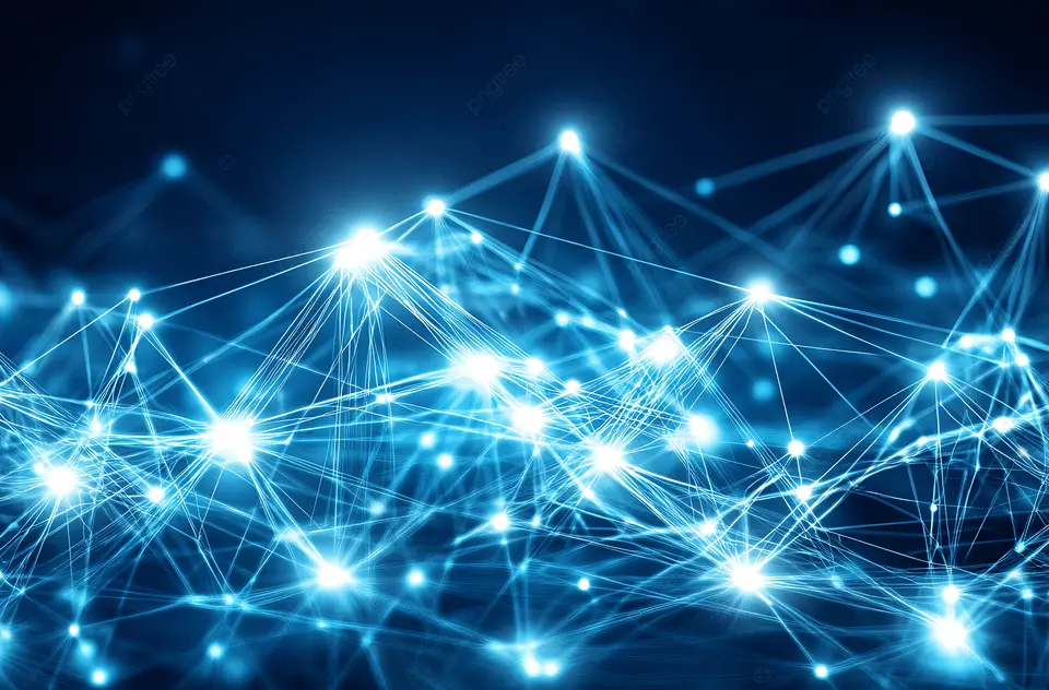 pngtree abstract network connections minimalist white background with space for text image 19922009